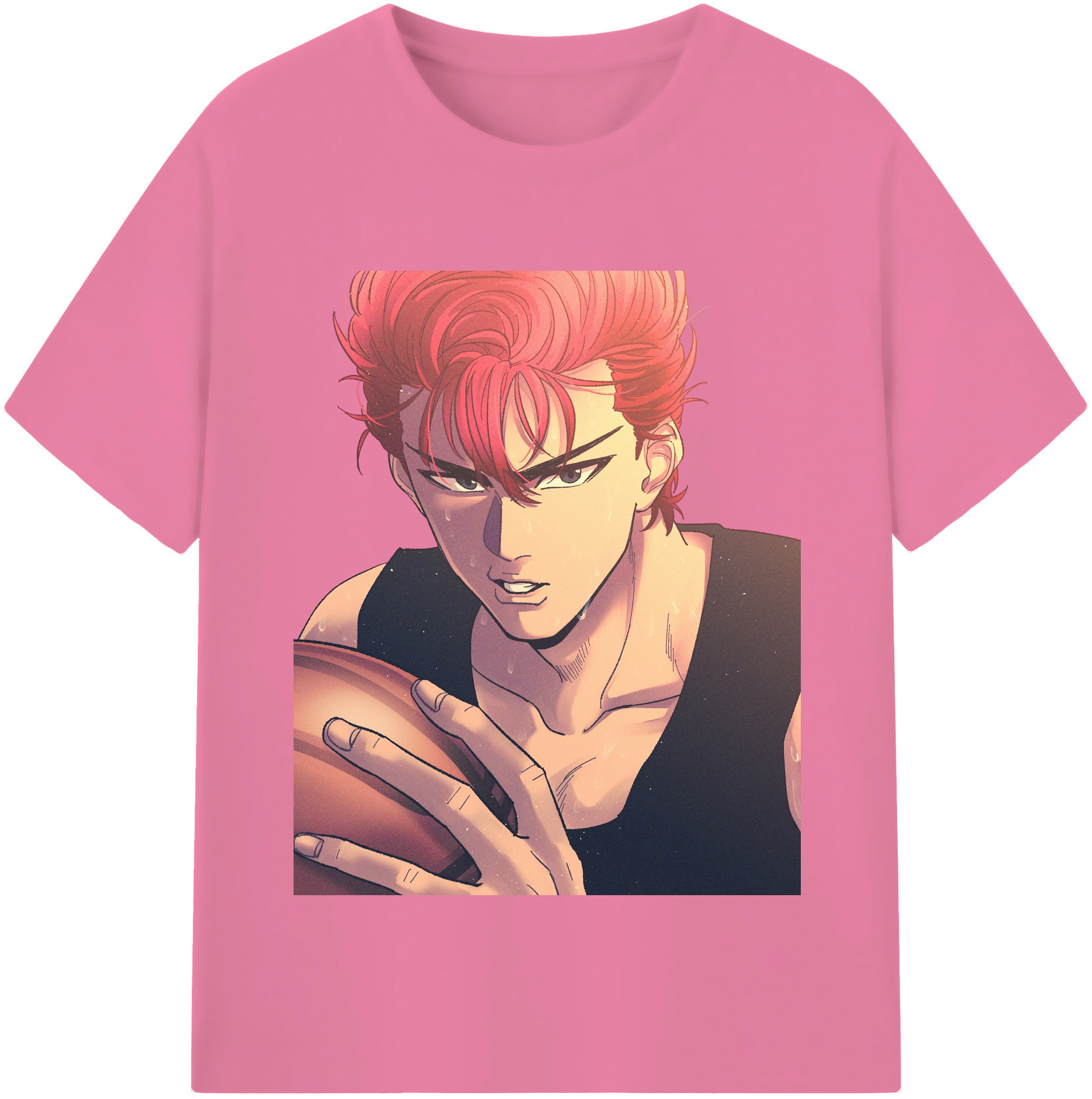 SLAM DUNK／スラムダンク 綿100％半袖Tシャツ（フロントプリント）